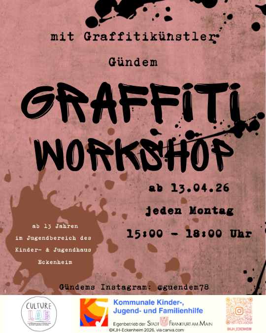 Graffiti, Workshop, Montags, kreativ